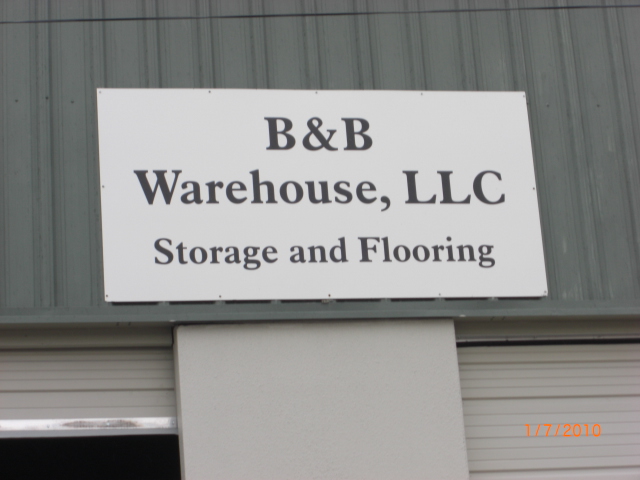 B&B Warehouse Sign